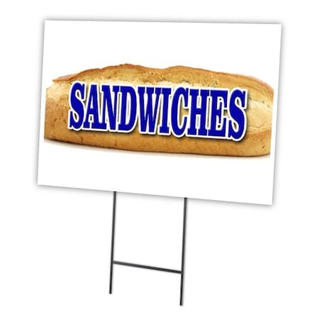 Signmission Sandwiches Yard Sign & Stake outdoor plastic coroplast window, C-1216-DS-Sandwiches C-1216-DS-Sandwiches